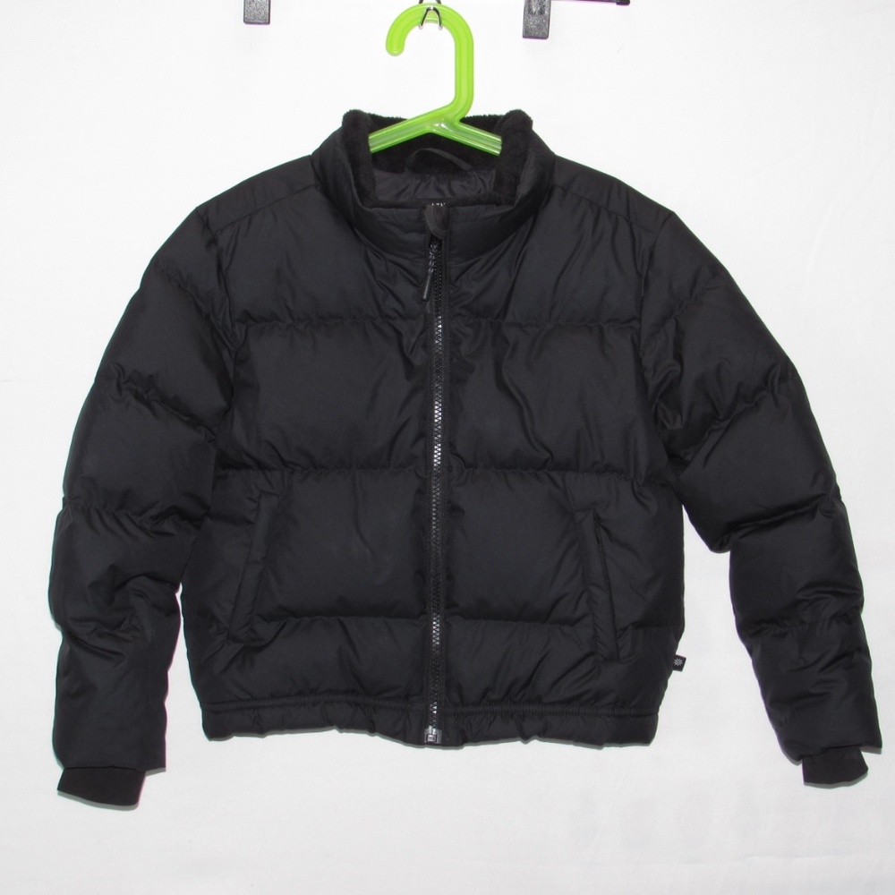 Athleta Girl Down Puffer Jacket XS Size 6 Black